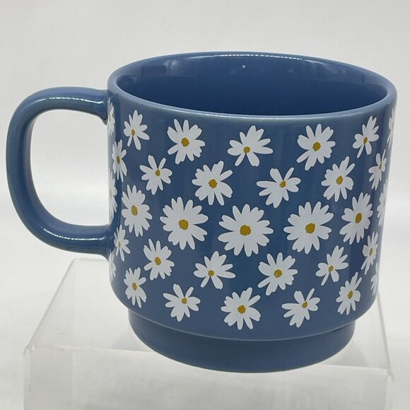 Thyme & Table Daisy Blue Coffee Tea Mug Cup - Picture 3 of 8